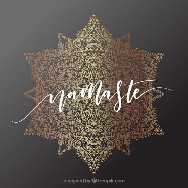 Elegant namaste background