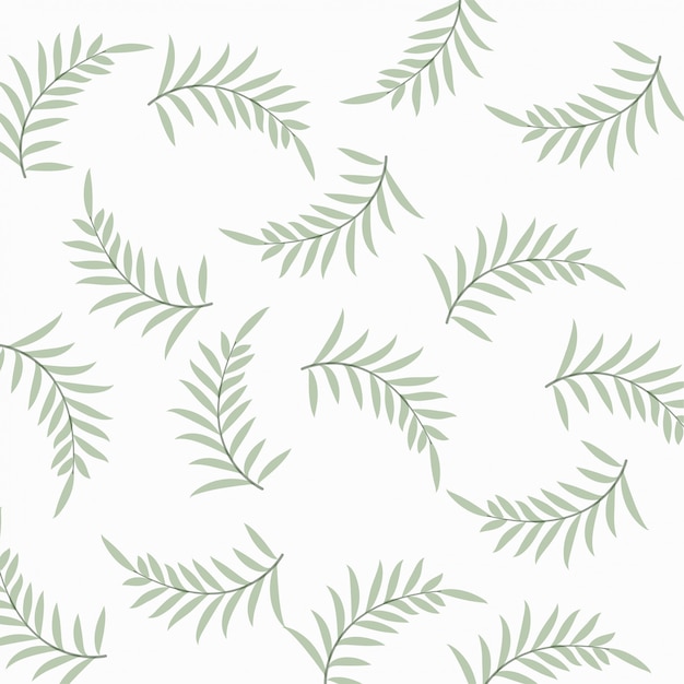 Elegant nature pattern with leaves