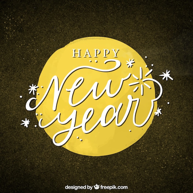 Free vector elegant new year background with circle