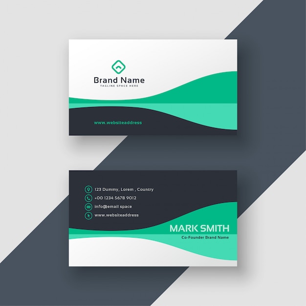 Elegant office business card design