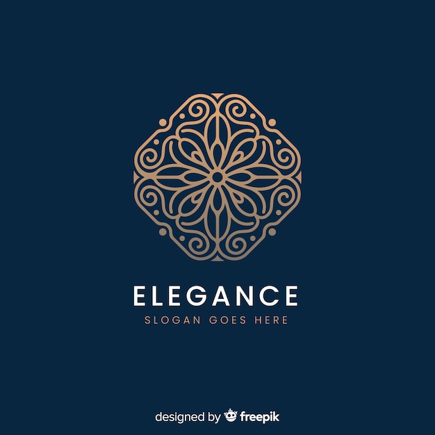 Free Vector elegant ornamental logo