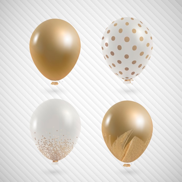 Free vector elegant party balloons set