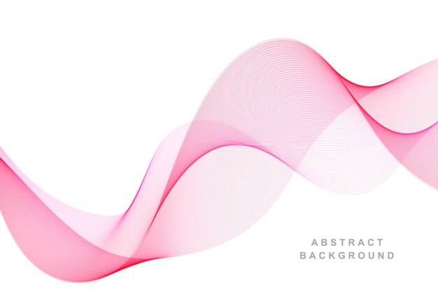 Elegant pink business flowing wave background illustration