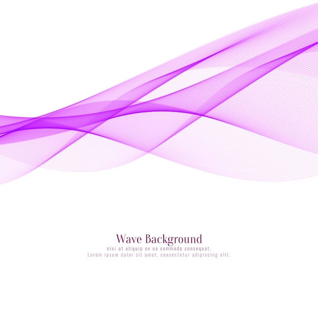 Free Vector elegant pink wavy background