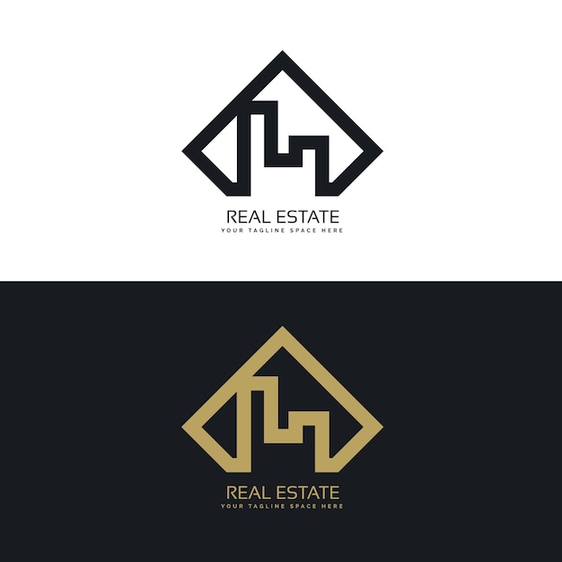 Free Vector elegant real estate logo