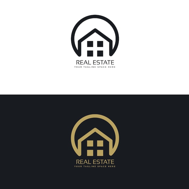 Elegant real estate logos