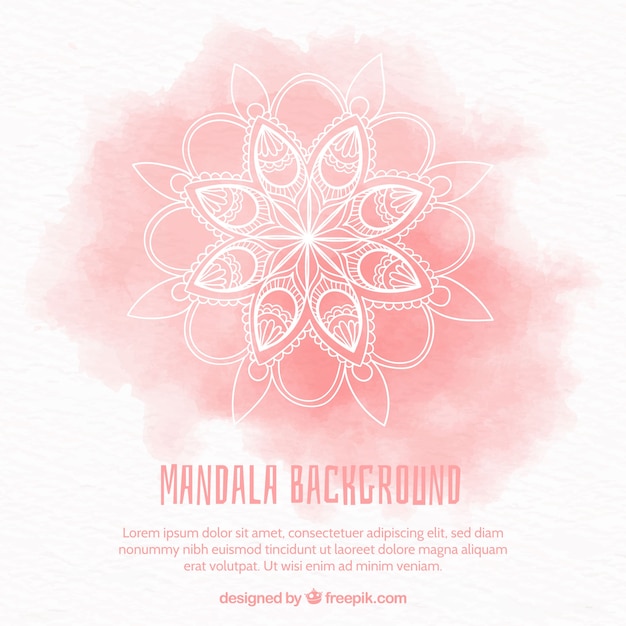 Elegant red mandala background