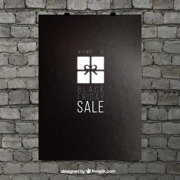 Elegant sales poster of black friday 