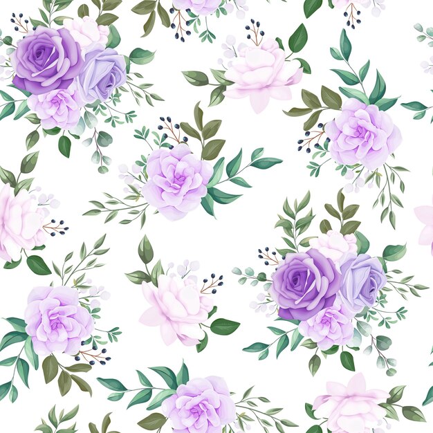 Elegant seamless pattern floral