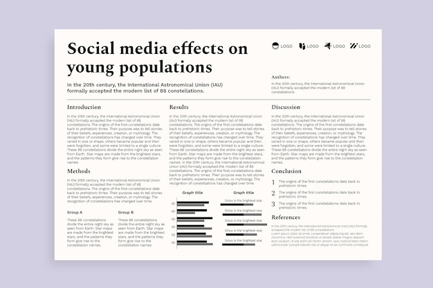 Elegant social sciences research infographic