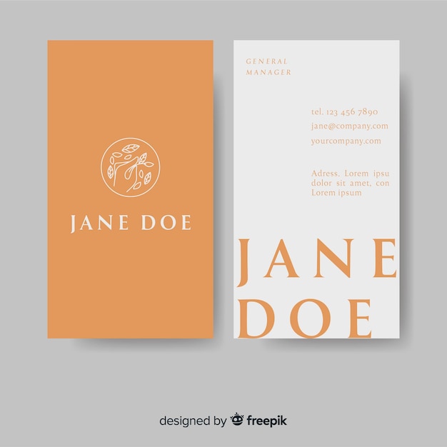 Elegant style business card template