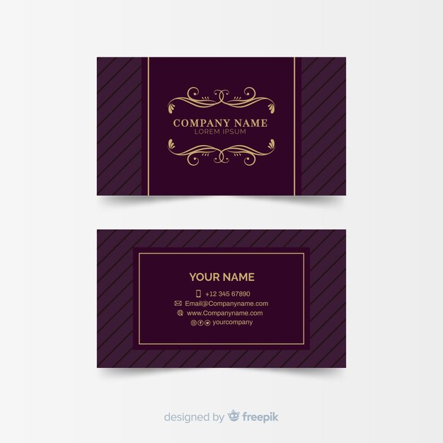 Elegant style business card template