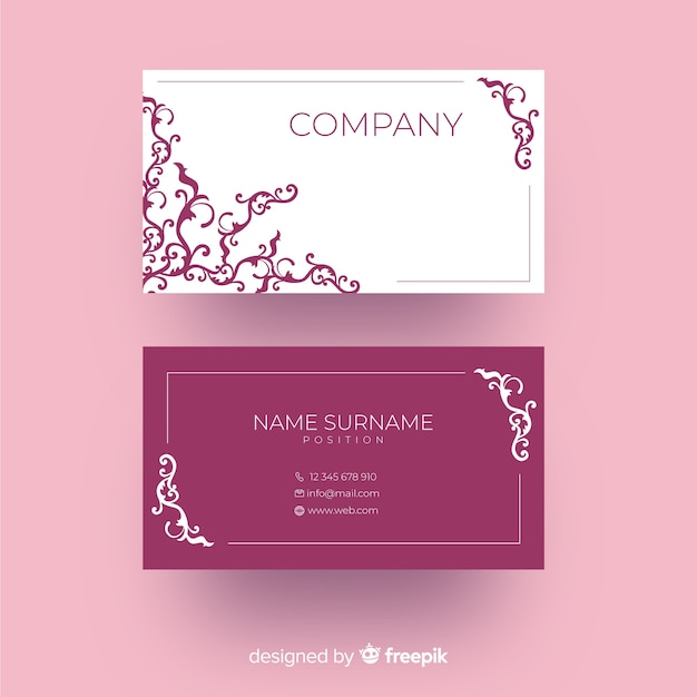 Free Vector elegant style business card template