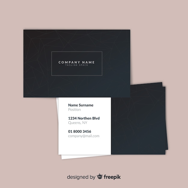 Elegant style business card template