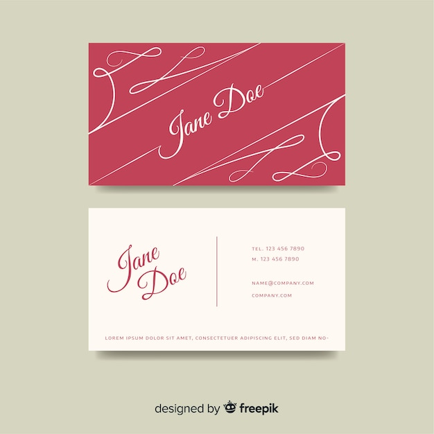 Elegant style business card template