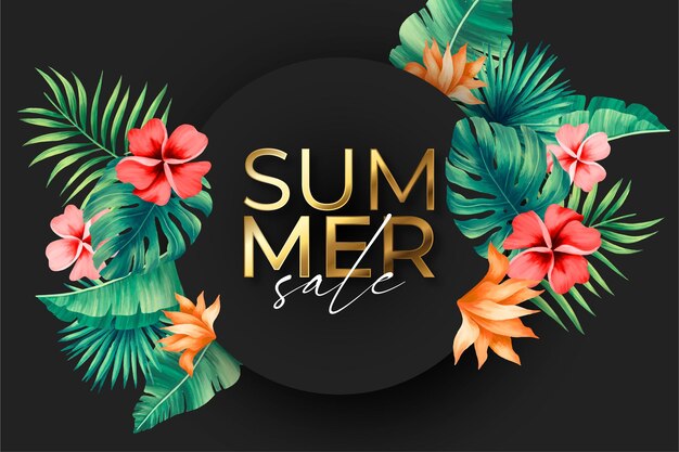 elegant summer sale banner