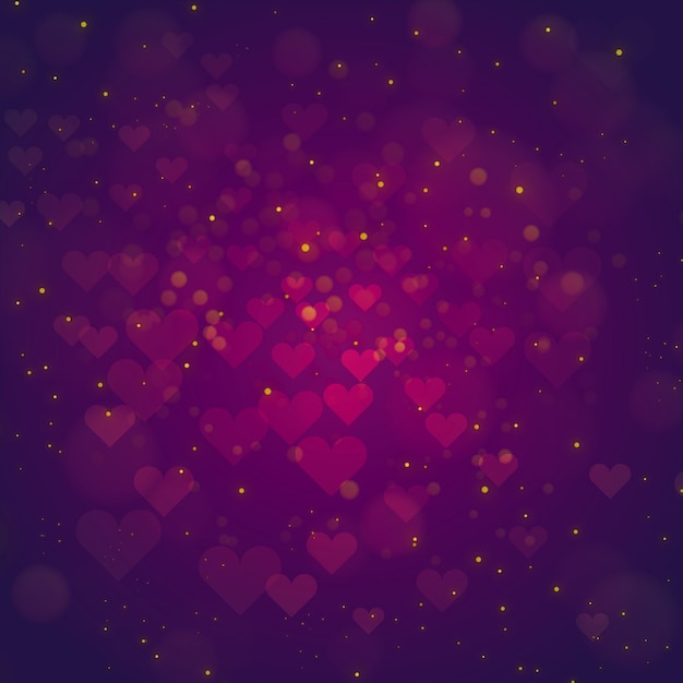 Elegant Valentine Background with Lighting Effect