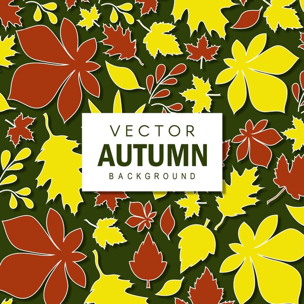 Elegant Vector Autumn Background