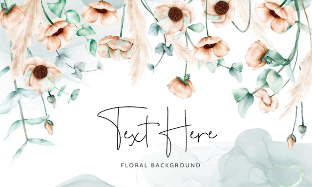 Free Vector elegant vintage floral background