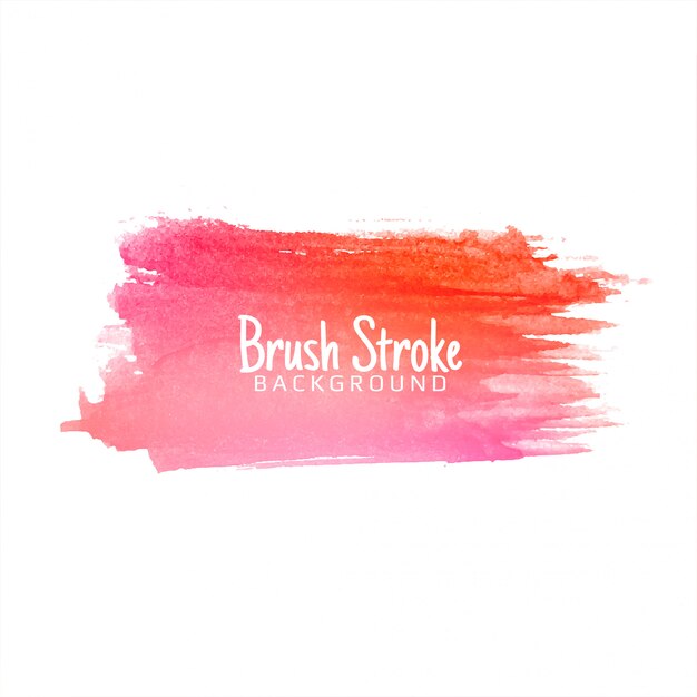 Elegant watercolor brush stroke design