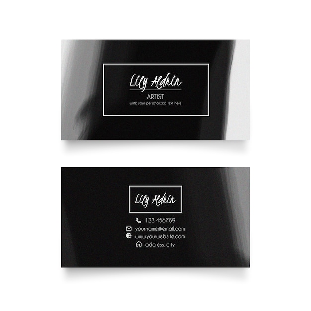 Elegant watercolor Business Card