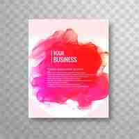 Free vector elegant watercolor business flyer template