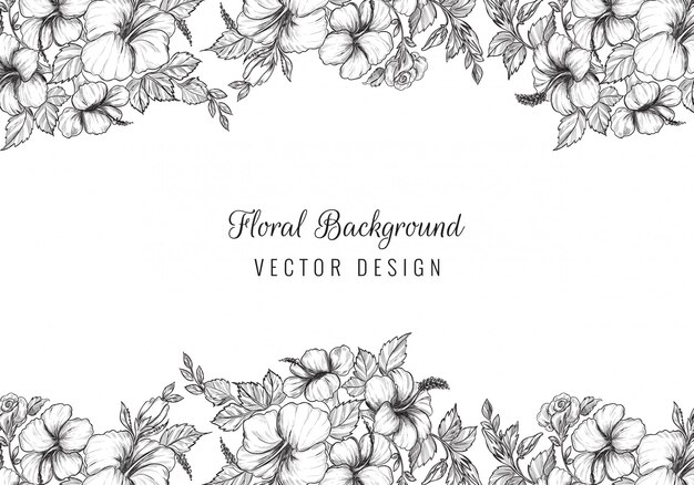 Elegant wedding decorative floral background