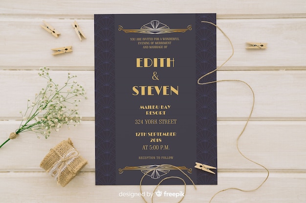 Elegant Wedding Invitation