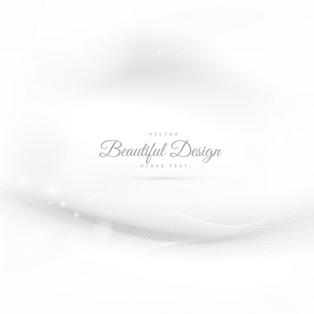 Free Vector elegant white background with wave