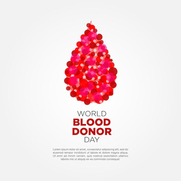 Elegant world blood donor day background