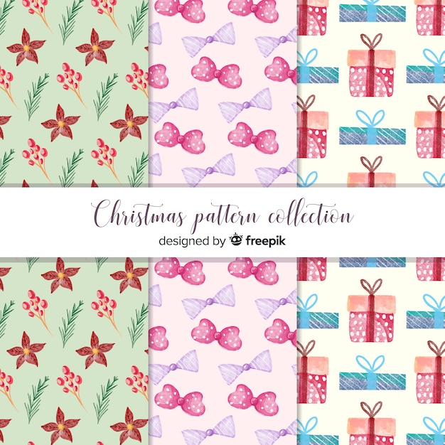 Elegante christmas pattern collection