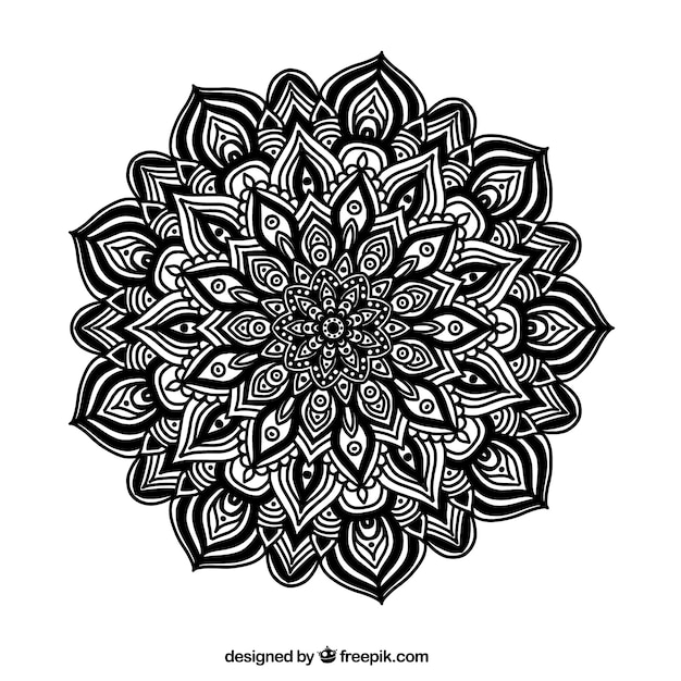 Free Vector elegante mandala background