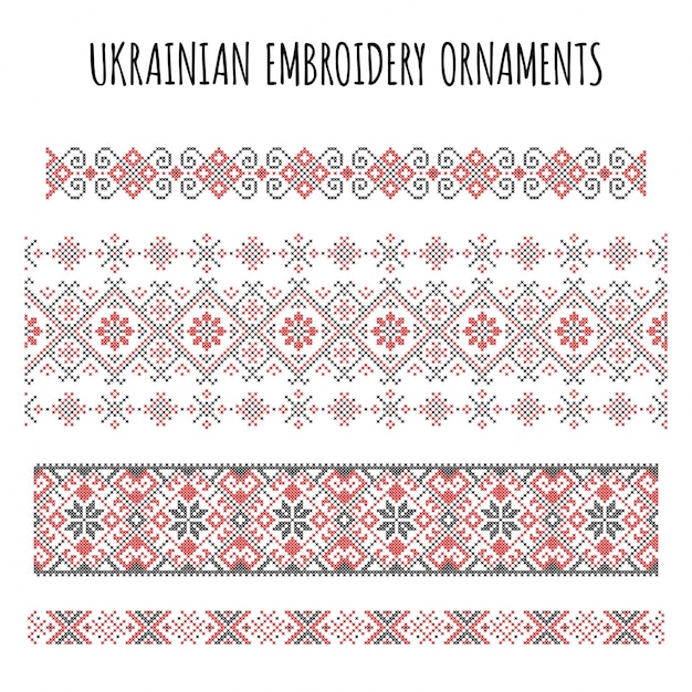 Embroidery ornaments collection