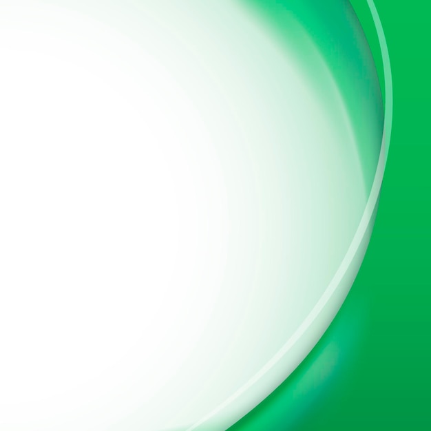 Free vector emerald green curve frame template vector