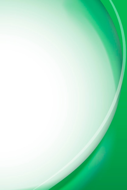 Free vector emerald green curve frame template