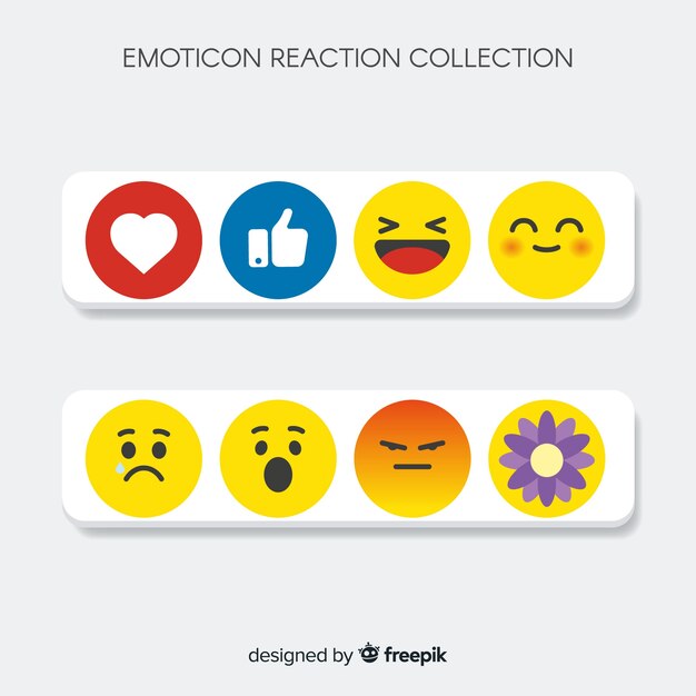 Emoticon reaction collection