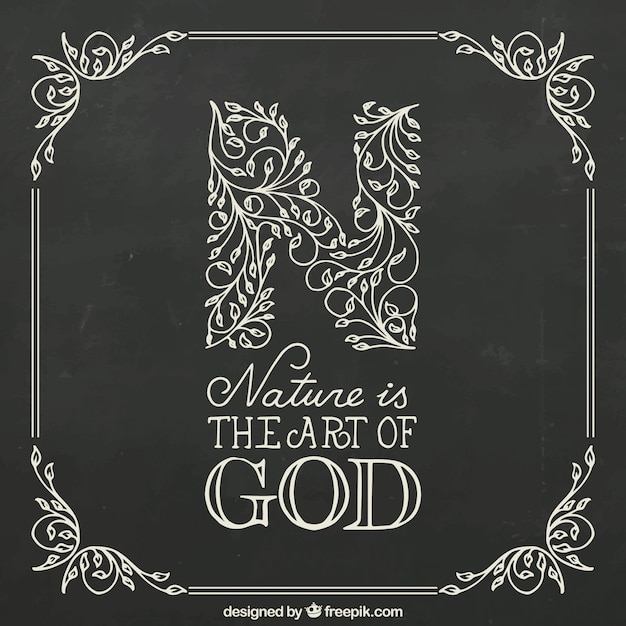 Free Vector emotive ornamental nature quote