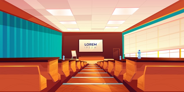 Empty auditorium, lecture hall or meeting room