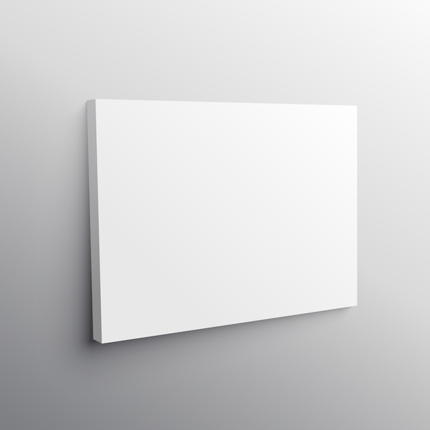 Free Vector empty canvas mockup