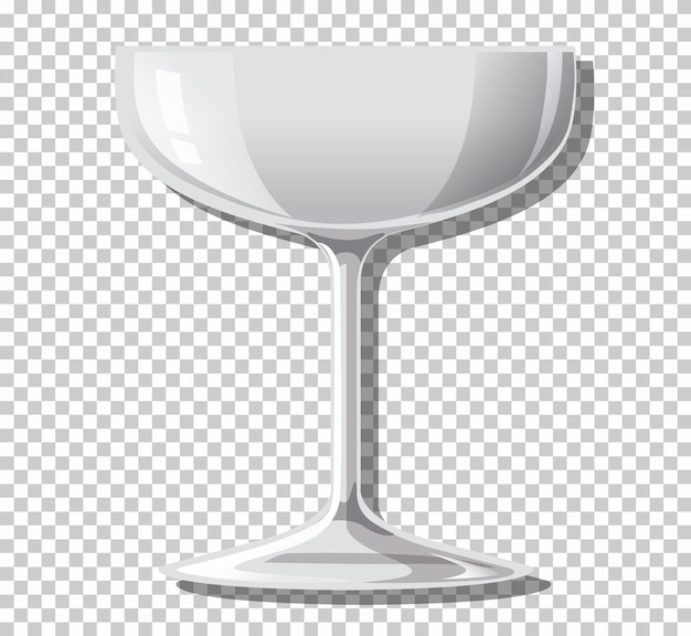 Free Vector empty cocktail glass isolated