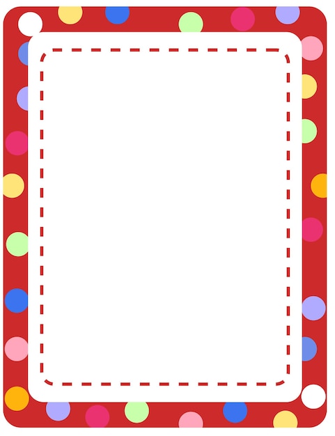 Free Vector empty colourful frame banner template