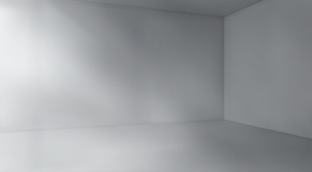 Free Vector empty concrete room corner with sunlight