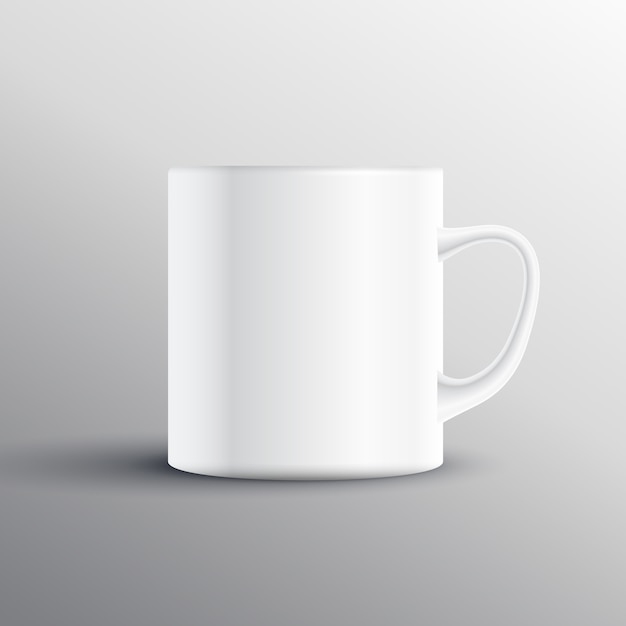 Free vector empty cup mockup design