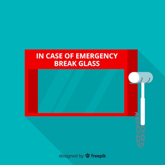 Free Vector empty emergency box concept