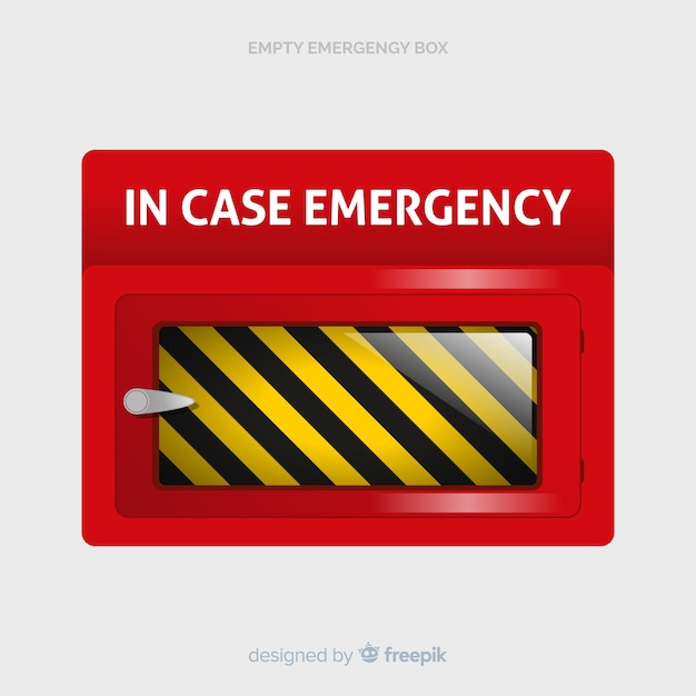 Free Vector empty emergency box