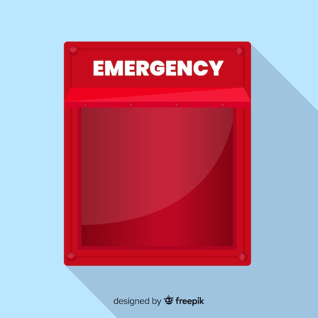 Free vector empty emergency box