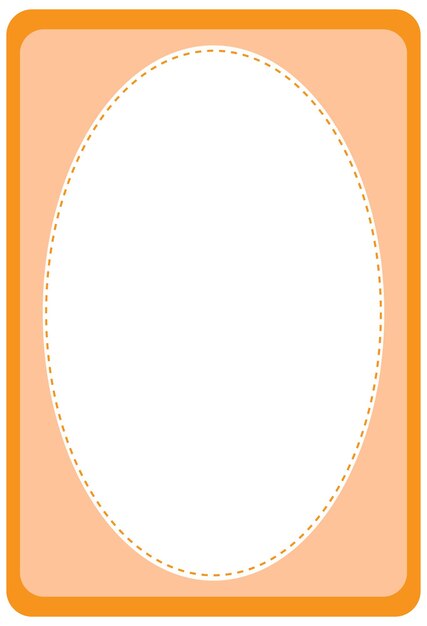 Empty oval shape banner template