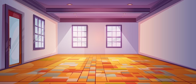 Free vector empty room interior design