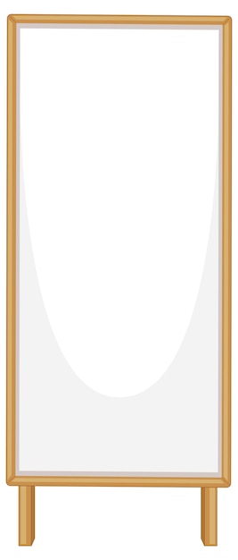 Free Vector empty wooden sign banner isolated