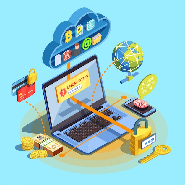 Encrypted Network Isometric 